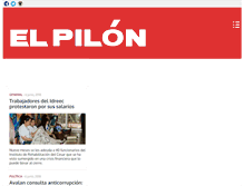 Tablet Screenshot of elpilon.com.co